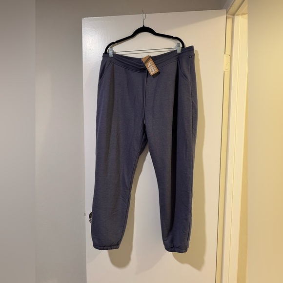 NWT Eddie Bauer Blue Jogger fleece lined sweatpants xxl - Picture 1 of 6